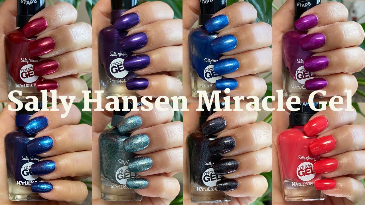 Esmaltes Sally Hansen Miracle Gel | Esmaltes Efecto Gel | Swatches Y Mas | #esmaltes #sallyhansen