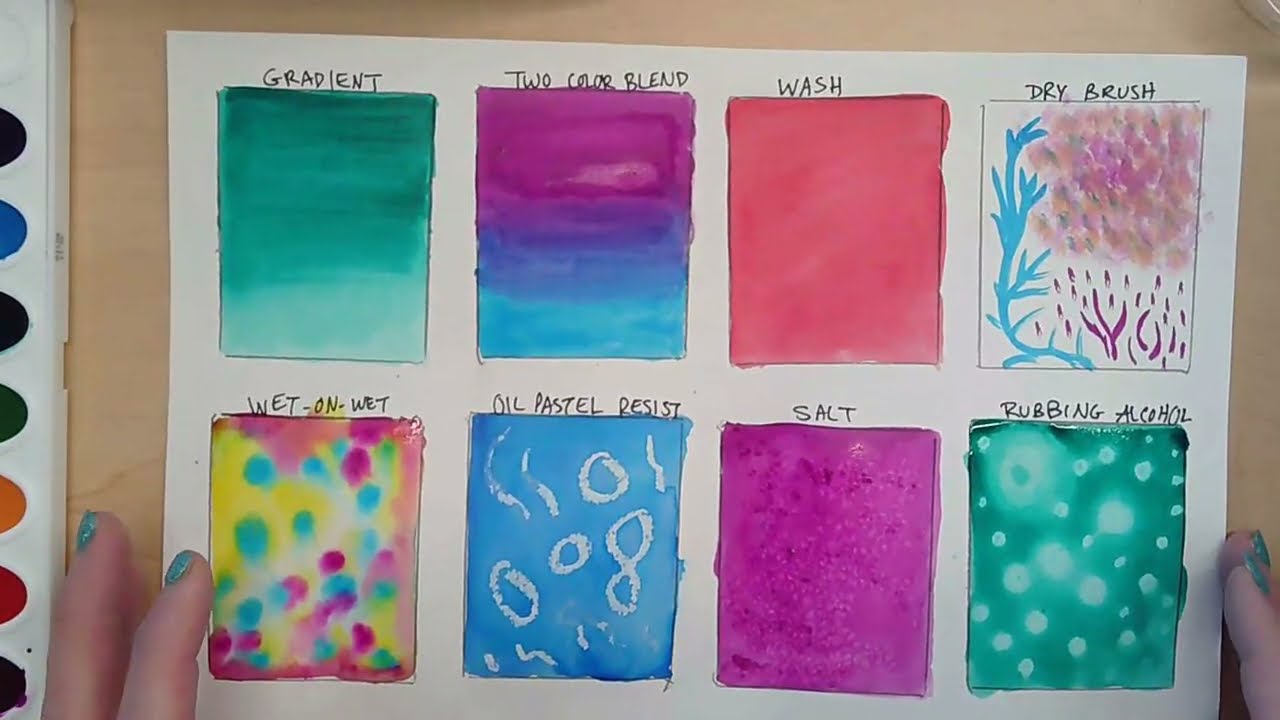 8 Watercolor Techniques - Watercolor basics