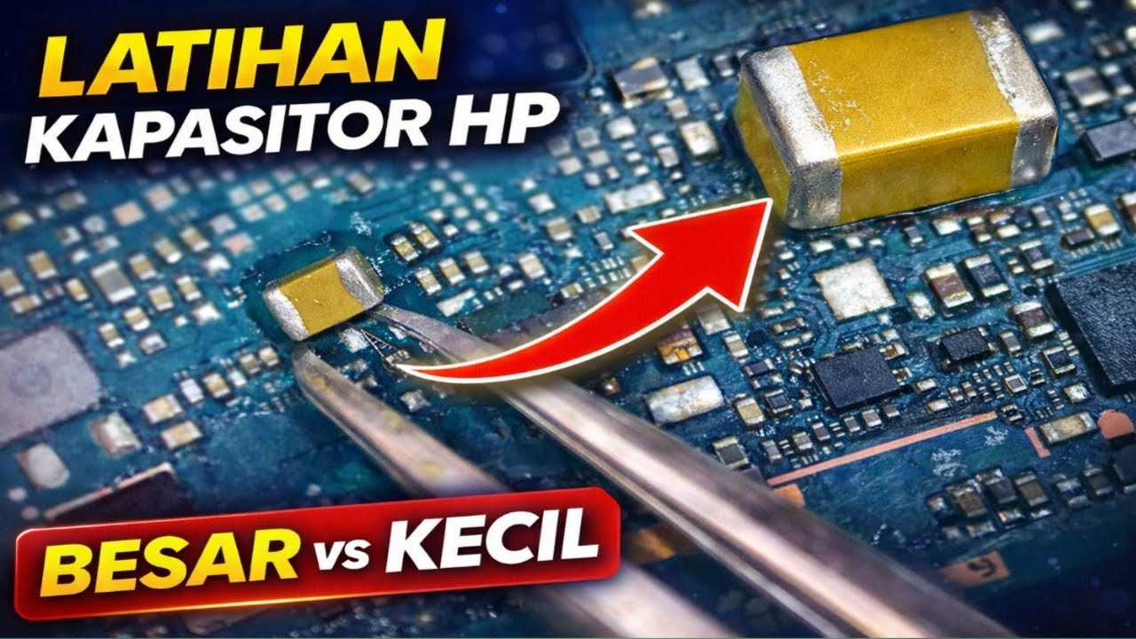 Cara Latihan Lepas & Pasang Kapasitor HP (Besar & Kecil) di Mesin Bekas | Pemula Wajib Nonton