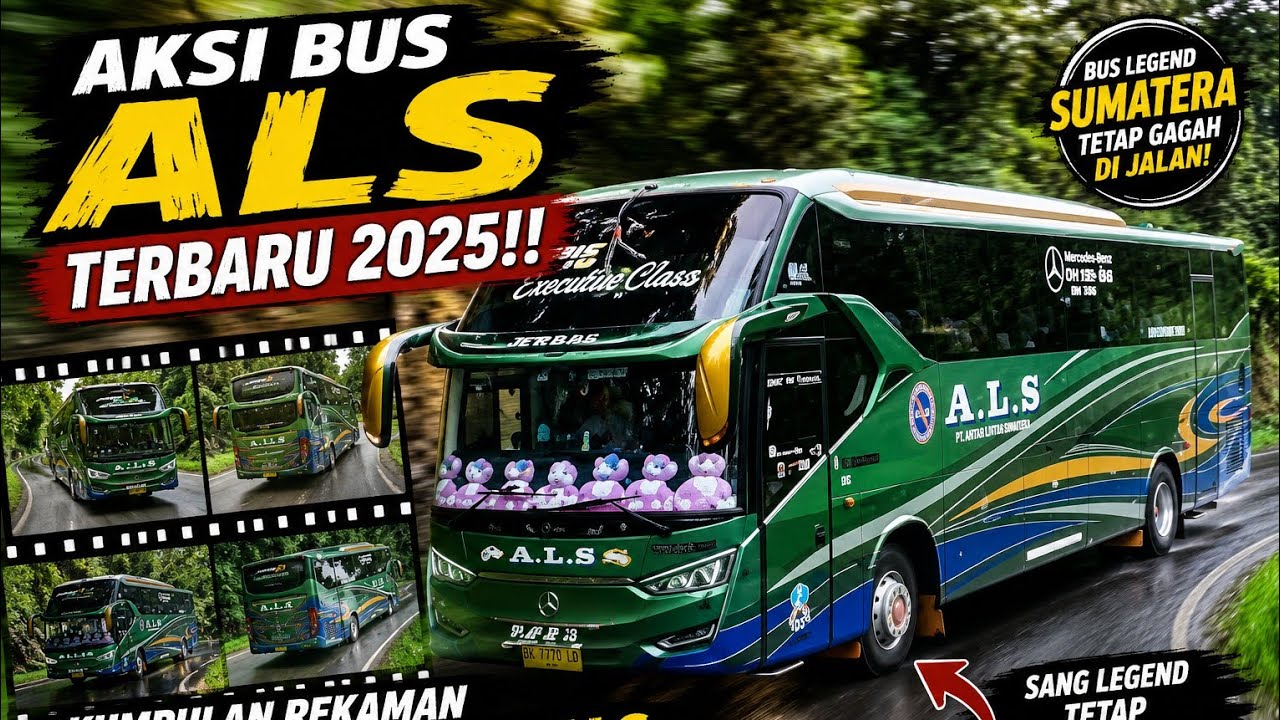 🔥 Aksi Bus ALS Terbaru 2025‼️ Kumpulan Rekaman & Pantauan Fans ALS di jalan
