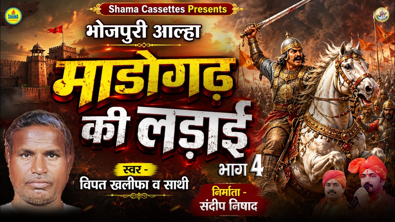 Aalha Madogarh Ki Ladai आल्हा माडोगढ़  की लड़ाई भाग 4- भोजपुरी आल्हा गीत -विपद & पार्टी