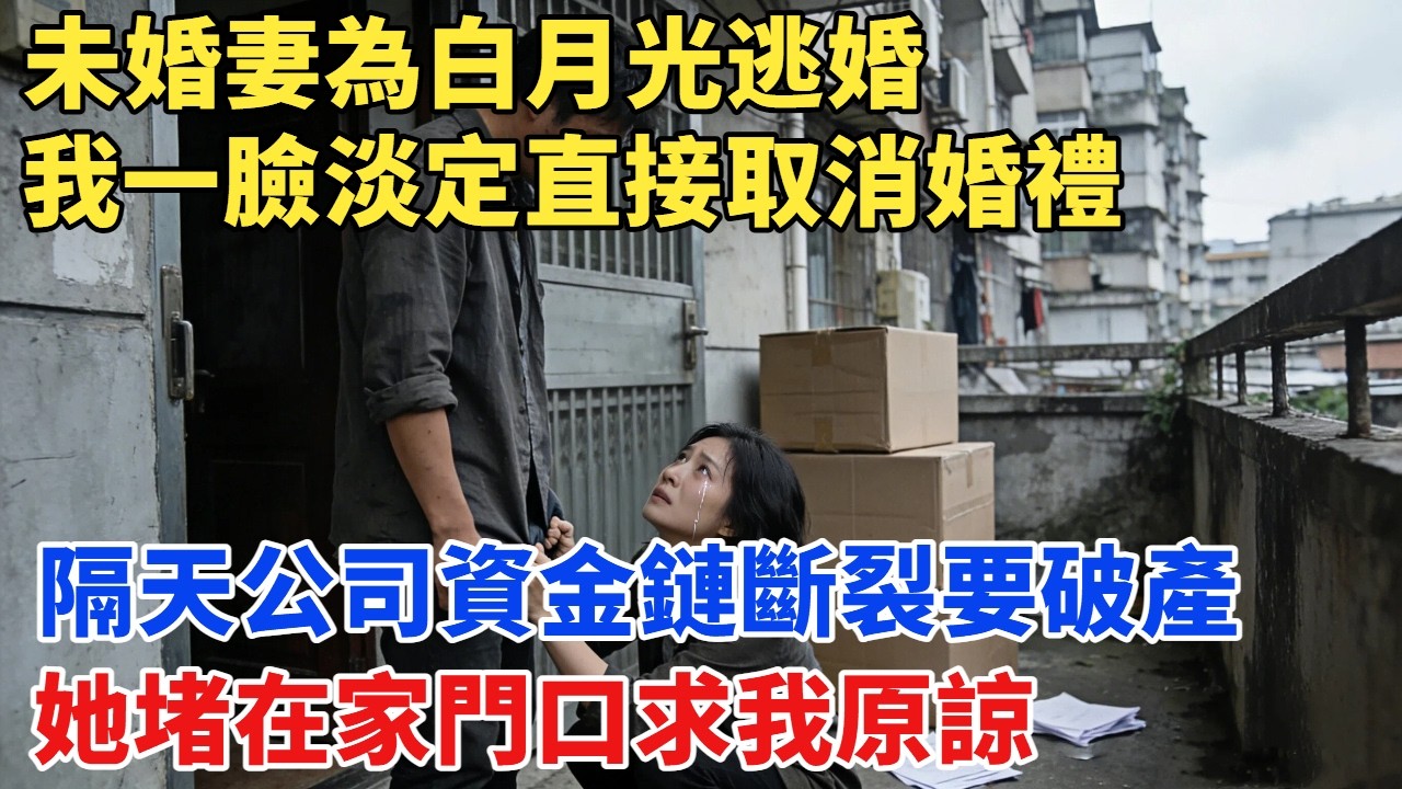 未婚妻為白月光逃婚，我一臉淡定直接取消婚禮，隔天公司資金鏈斷裂要破產，她堵在家門口求我原諒#故事#奇聞#故事分享#為人處世#奇聞異事#情感#情感故事