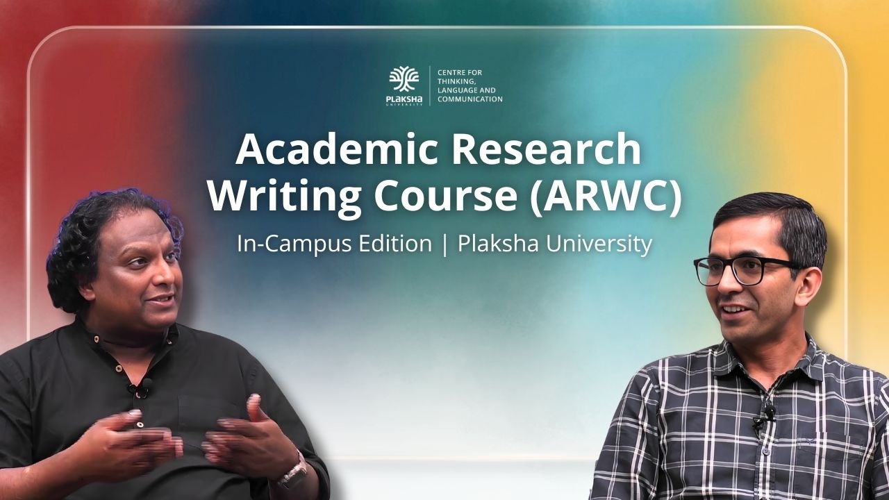 Academic Research Writing Course for High School Students | Plaksha University | Dr. Brainerd Prince