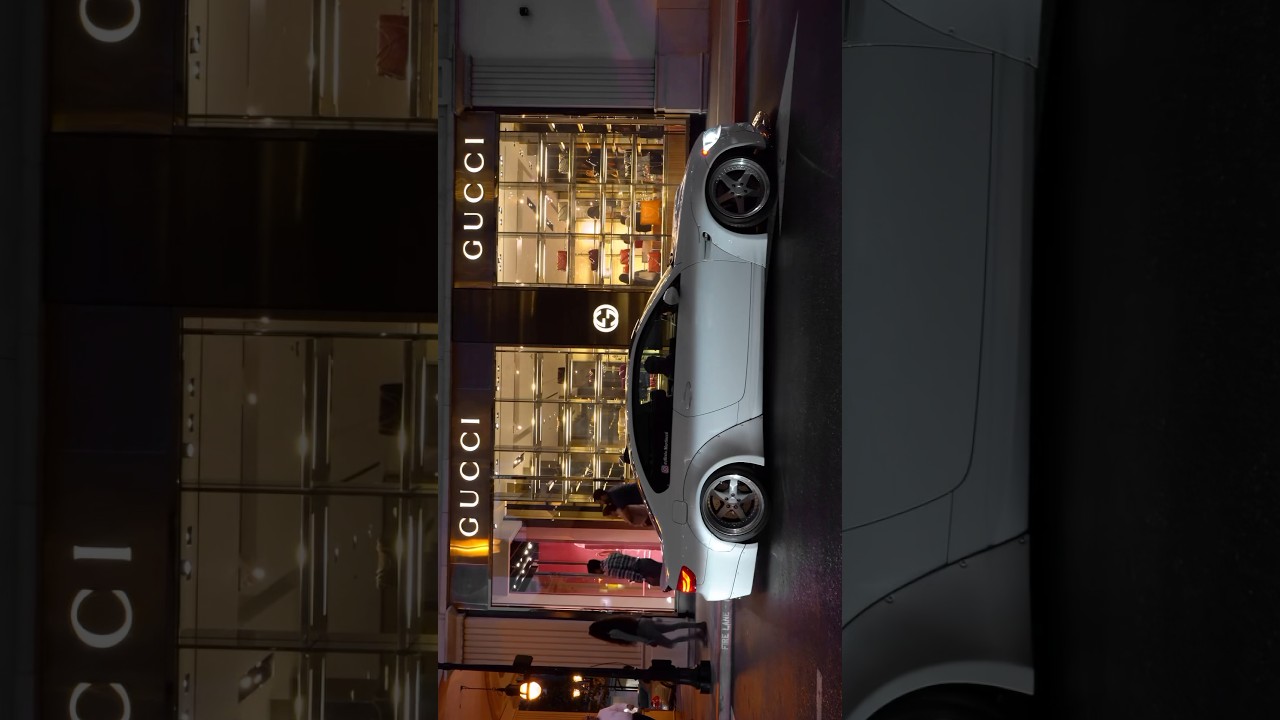 BMW hard parked outside Gucci store #sf #car #stance #carshow #supercar #supercars #drift
