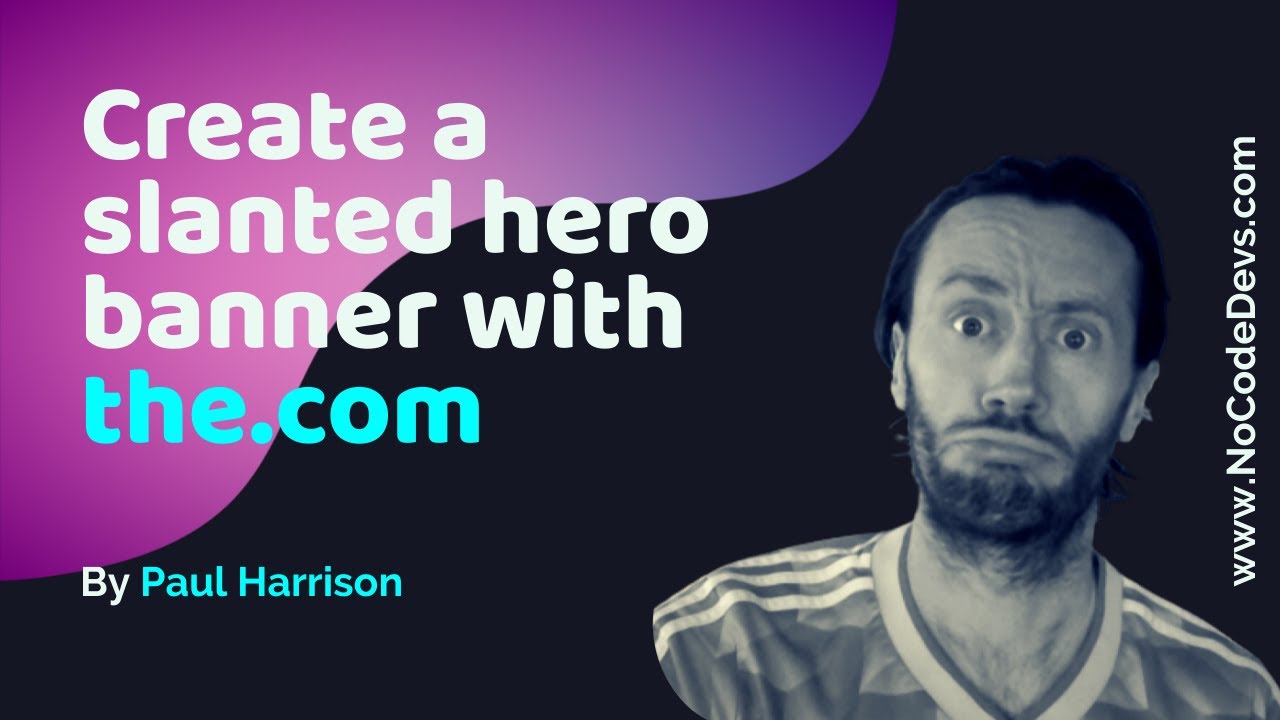 Create a Slanted Hero Banner with The.com