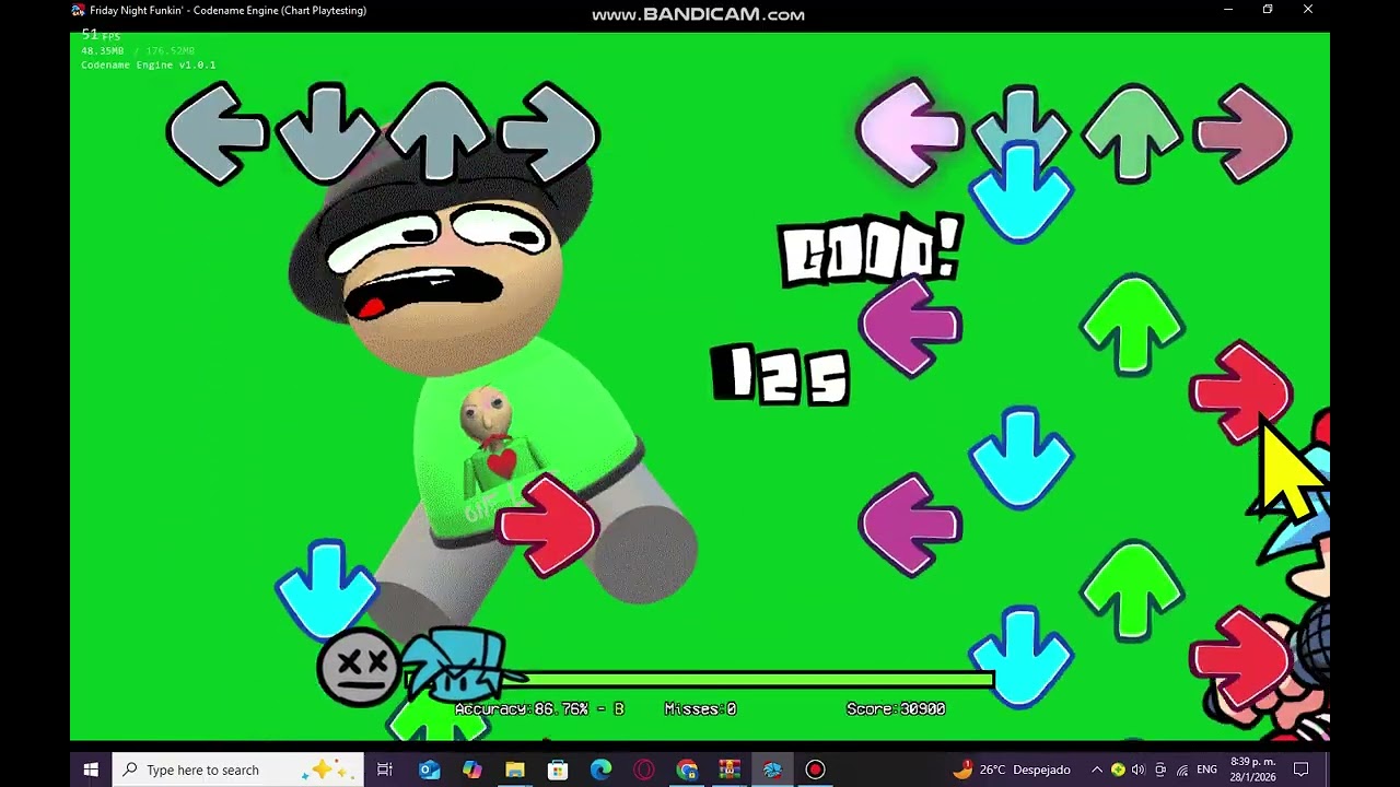 FNF FLAMES CHARTED (FANMADE)