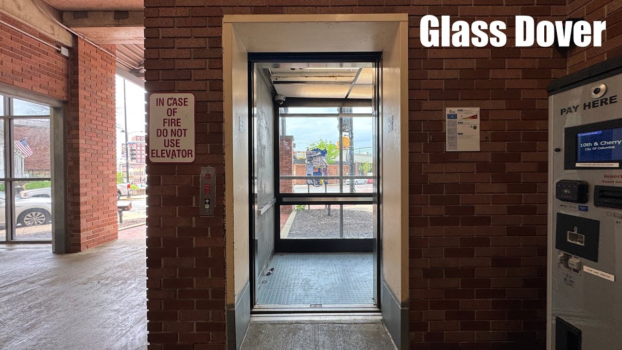 Glass Dover Impulse Elevator at the 10th and Cherry Garage in Columbia, MO