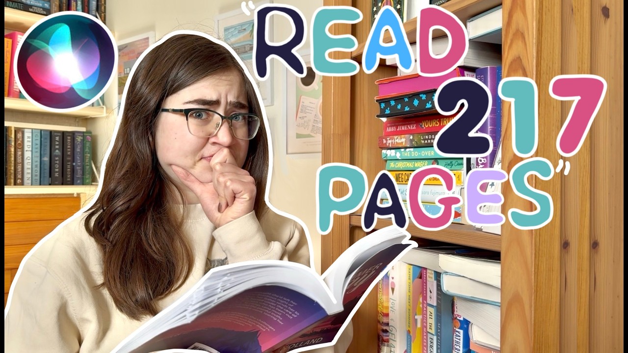 SIRI CONTROLS HOW MANY PAGES I READ FOR A WEEK *she was out to get me* (closed door reading vlog)