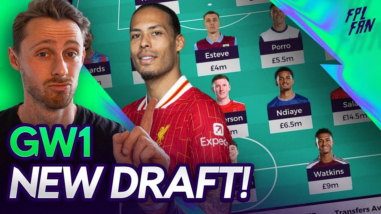 MY LATEST FPL GW1 DRAFT I BEST RANK 270th 🚀  I Fantasy Premier League 25/26