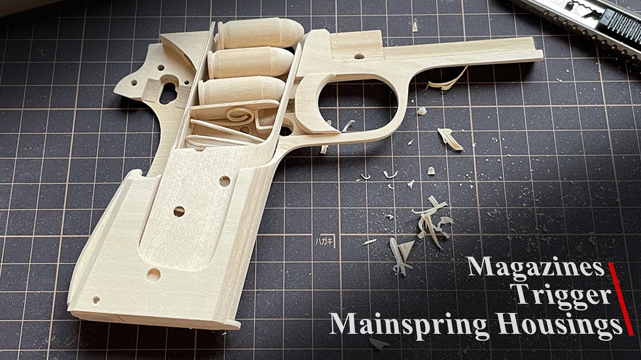 How To Make Wooden Gun Colt 1911 - Episode 2 -  Magazines Trigger - Woodworking Art