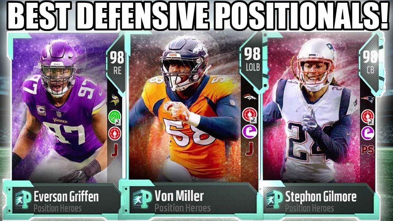 BEST DEFENSIVE POSITIONAL HEROES TO DO! WHICH POSITIONALS TO DO! | MADDEN 18 ULTIMATE TEAM
