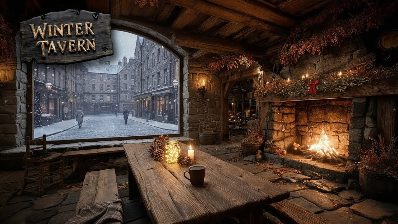 ❄️ Winter Tavern Nights - Cozy Celtic Music by the Fire | Peaceful Medieval Instrumental