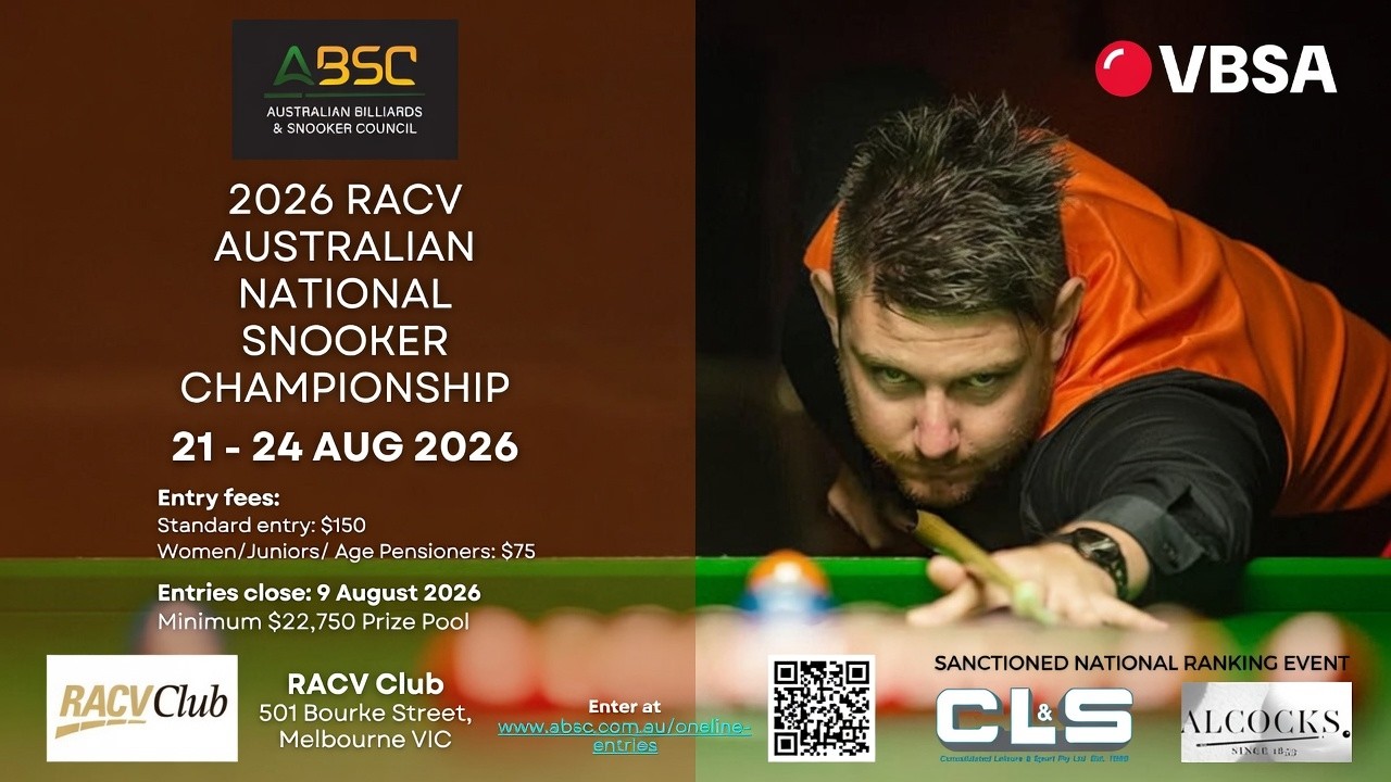 Australian National Snooker 2026 - FINAL - Jayden Dinga v Daniell Haenga