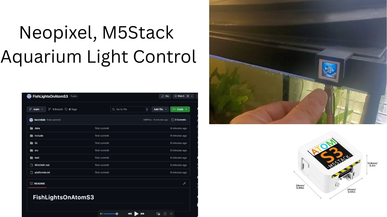 Aquarium Light Controller using M5Stack Atom S3 Microcontroller