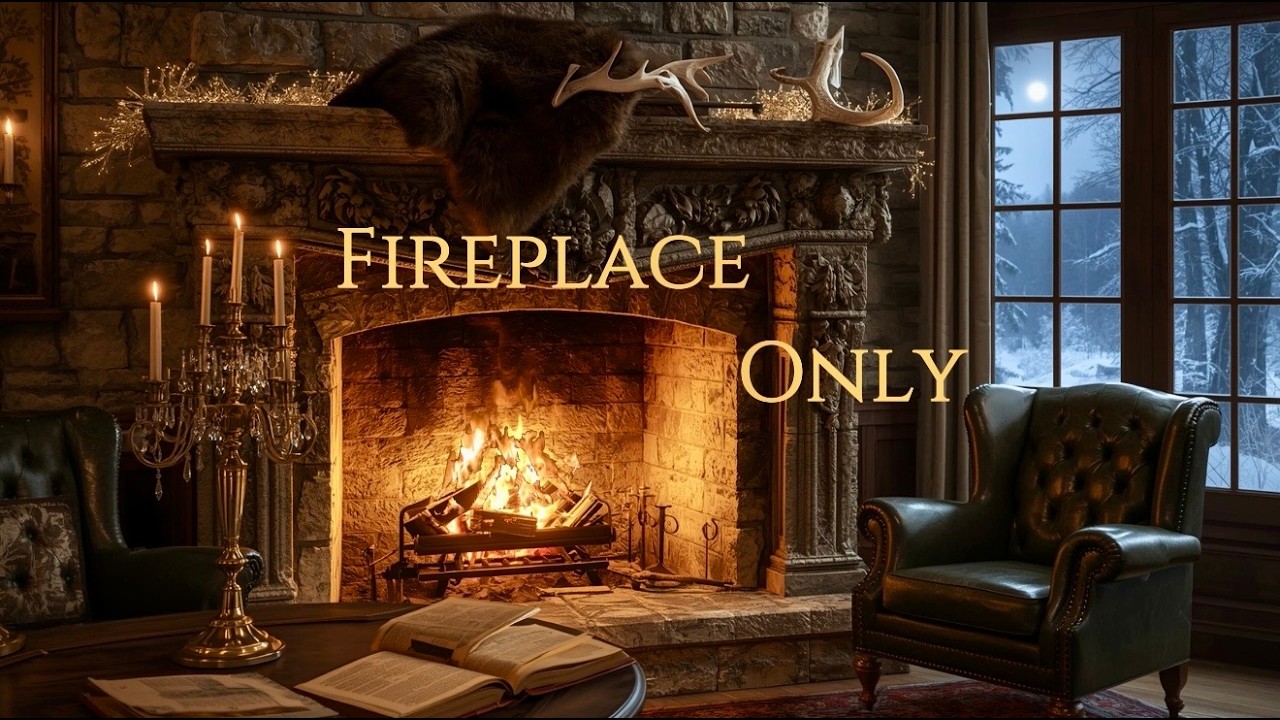 This Cozy Castle Fireplace Turns Into Pure Fire Sounds 🔥 (No Music After)