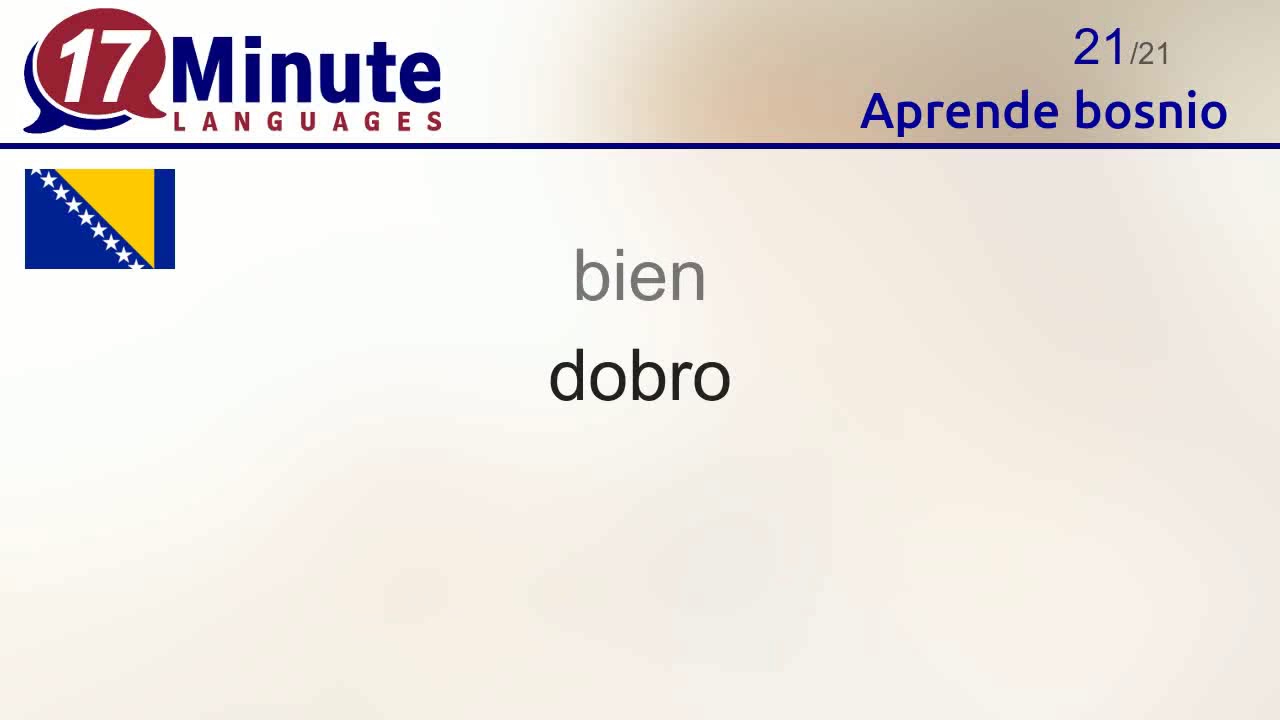 Aprende bosnio (2ª parte)