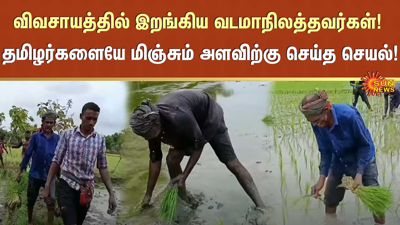 Mayiladuthurai | North Indians like a Agriculture | Formers | Tamil Nadu | Sun News