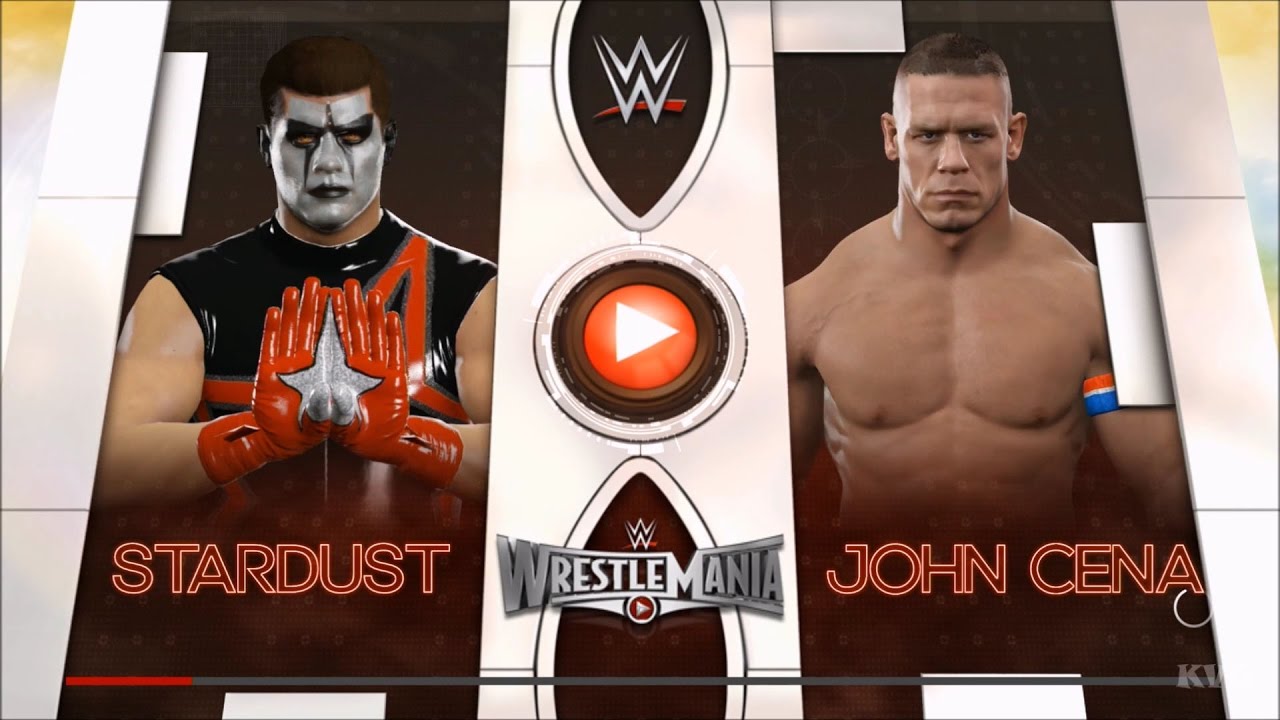 WWE 2K17 - Stardust vs John Cena | Gameplay (HD) [1080p60FPS]