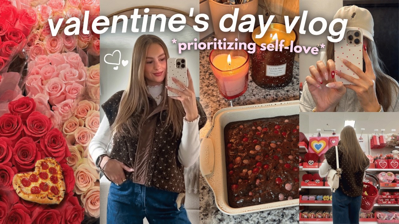 HOW TO ROMANTICIZE VALENTINE'S DAY 💌 cozy vday baking + cooking, self-care shopping & girl therapy!
