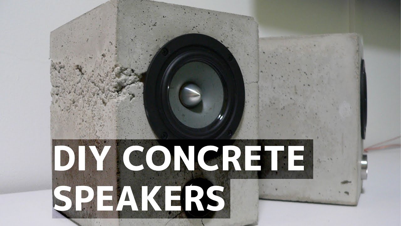 DIY Concrete speakers // Tang-Band W4-1320SIF