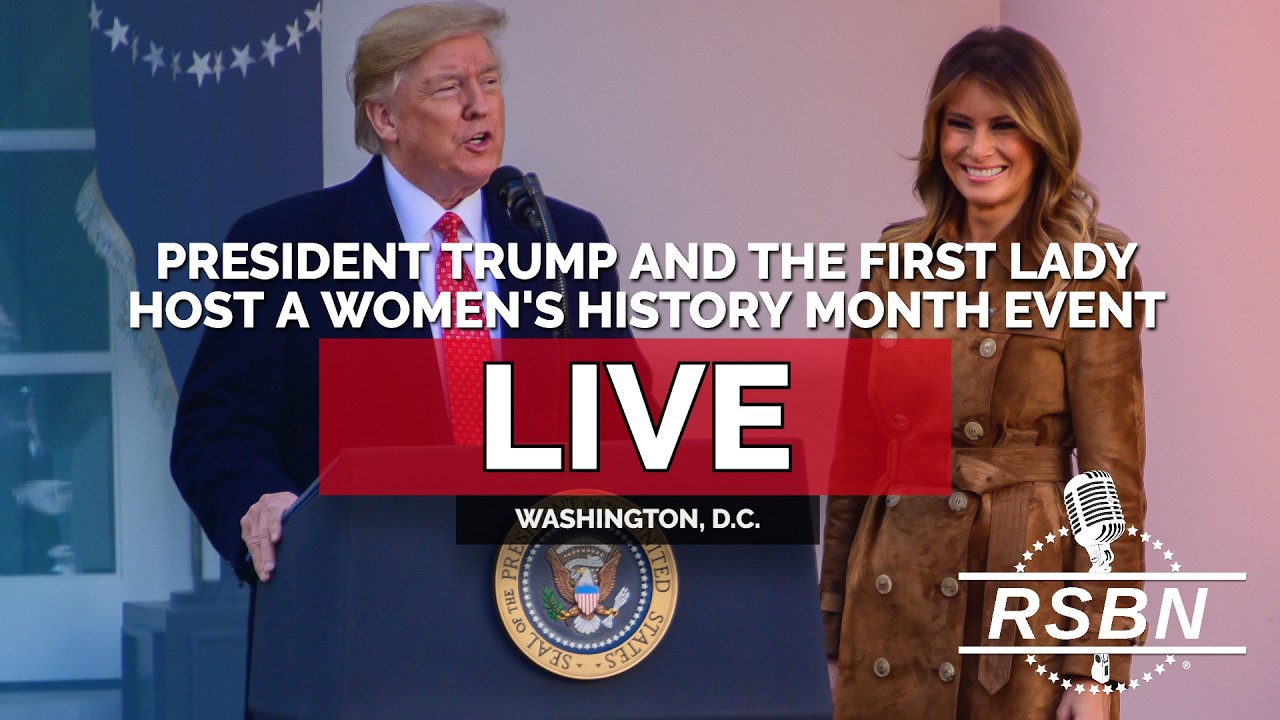 LIVE: President Trump and the First Lady Host a Women's History Month Event - 03/12/26