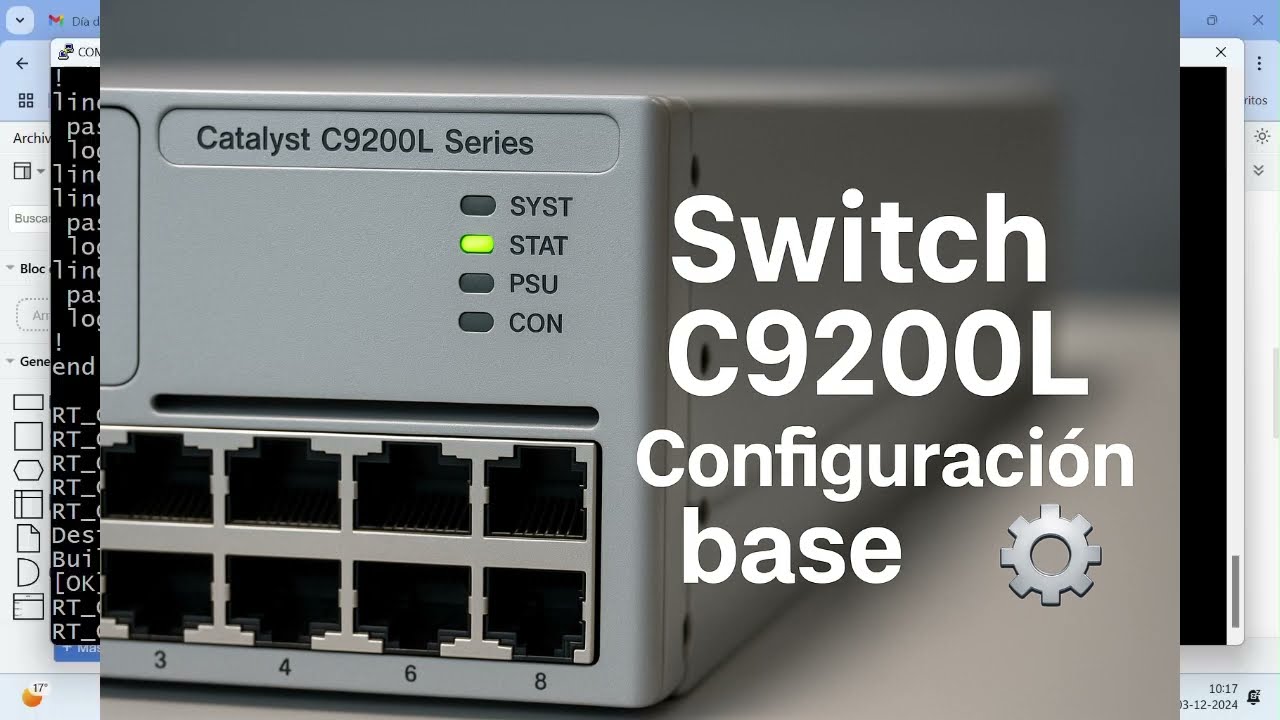 4.  Configurar Switch Cisco C9200L – Laboratorio físico CCNA (Catalyst 9200L)