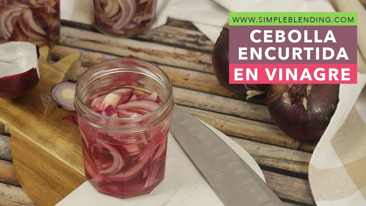CEBOLLA ENCURTIDA EN VINAGRE | Maravillosa cebolla morada en vinagre | El mejor encurtido de cebolla