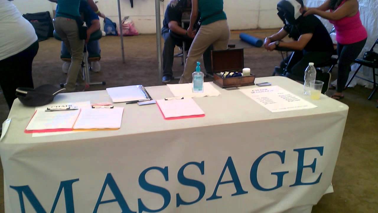 ladies Chair Massage Therapy Booth