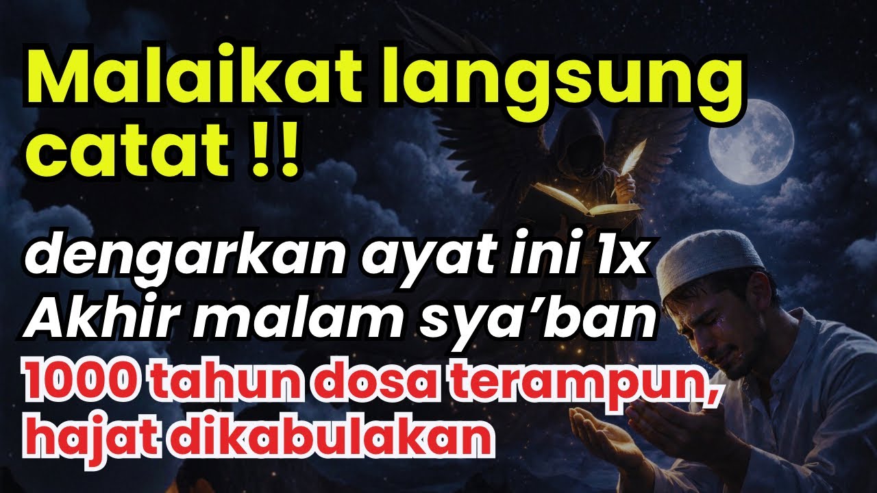 ANDA TERPILIH!! dengarkan ayat ini 1x, dosa 1000 tahun diampuni, hajat langsung terkabul