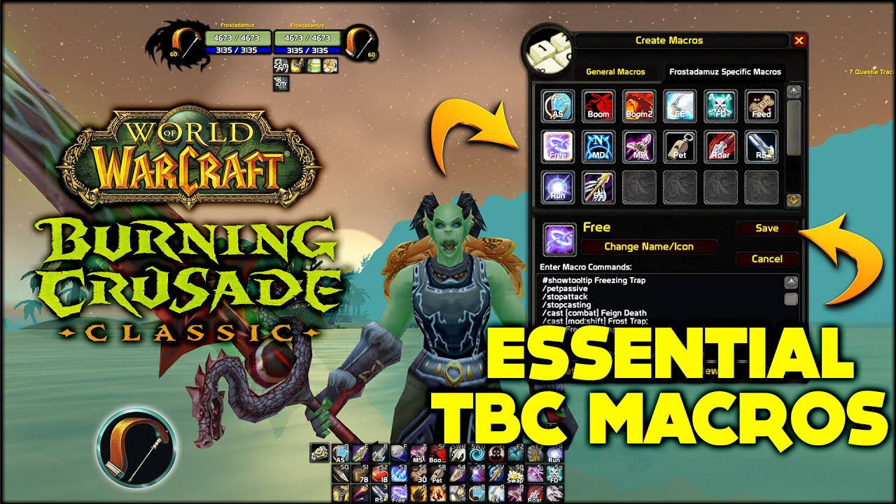 ОБЪЯСНЕНИЕ МАКРОСОВ ДЛЯ WOW Hunter из TBC Classic: Основное руководство по настройке!