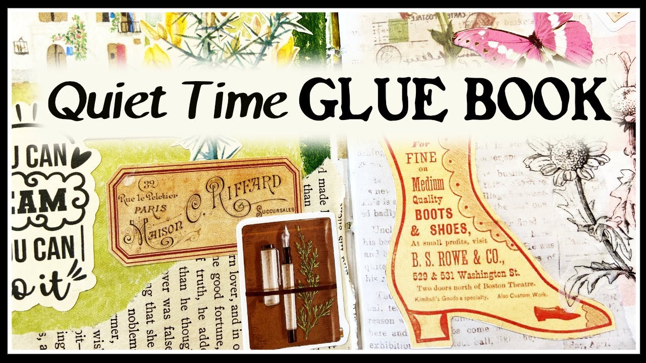 QUIET REAL TIME GLUE BOOK | How I Calm Down When my Life is Too Busy