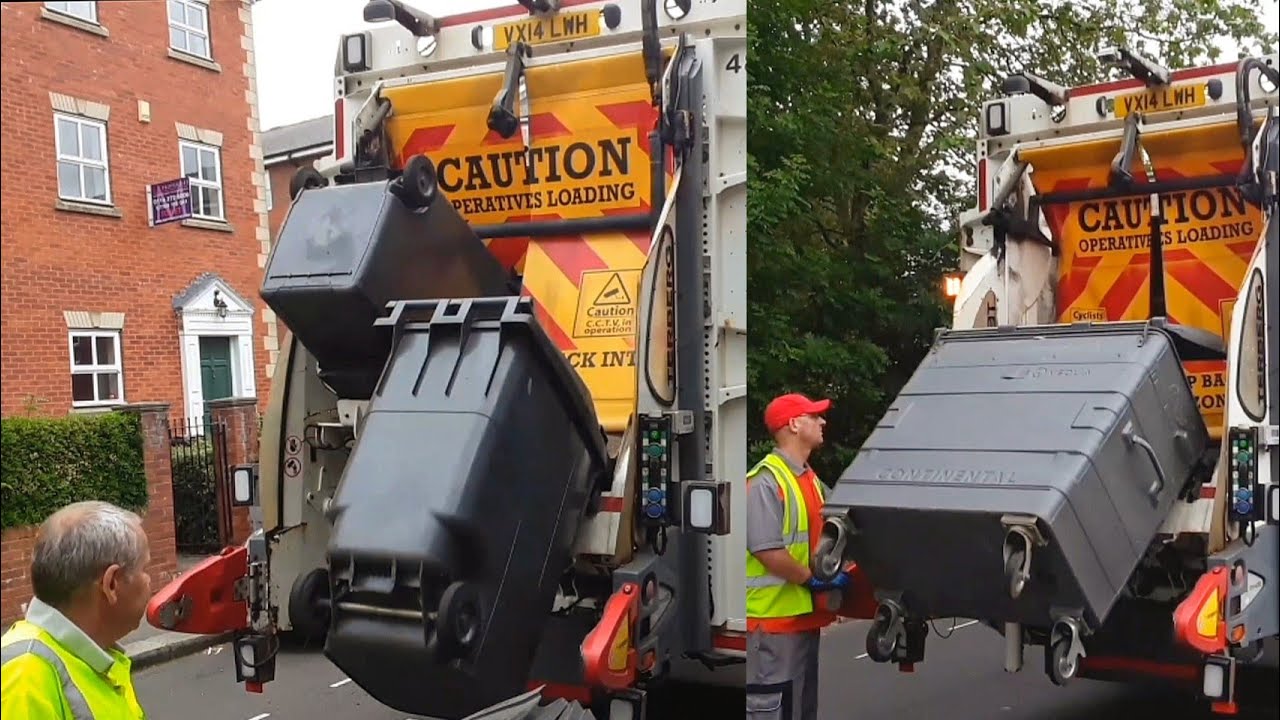 Dennis Elite 6 Bin lorry on Sheffield City Centre General Waste, LWH