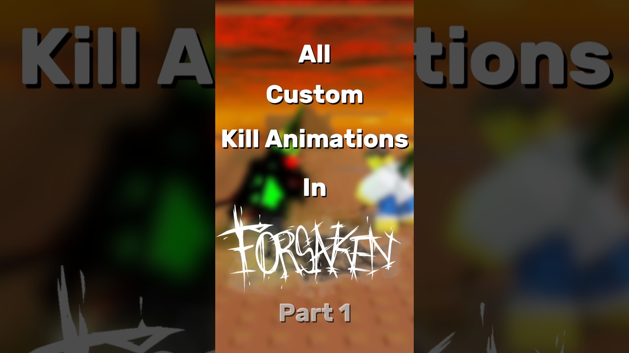 All Custom Kill Animation In Forsaken Part 1 #roblox #forsaken #shorts #funny #forsakenroblox