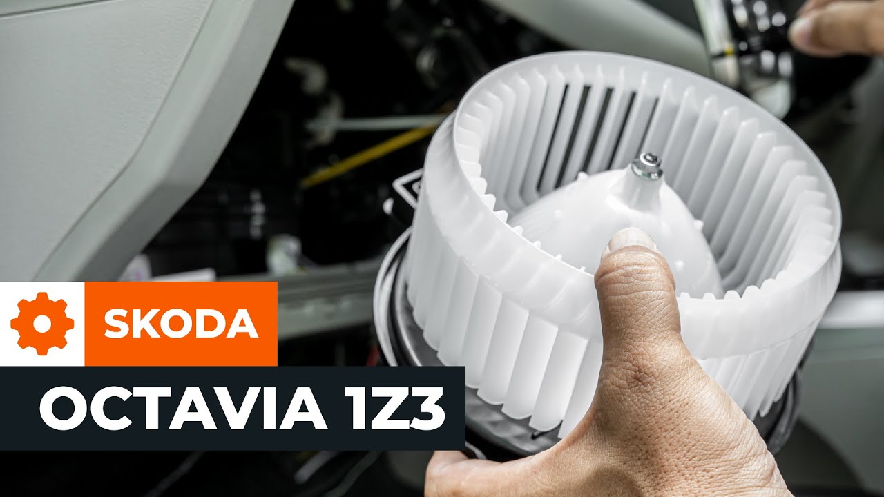 How to change blower motor on SKODA OCTAVIA 2 (1Z3) TUTORIAL | AUTODOC