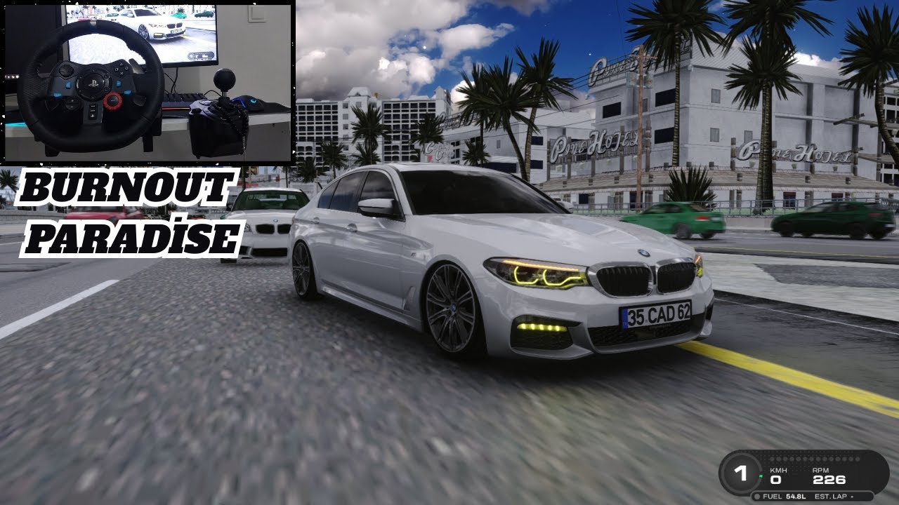 ASSETTO CORSA - BURNOUT PARADİSE - BMW G30 550D X DRİVE |  LOGITECH G29