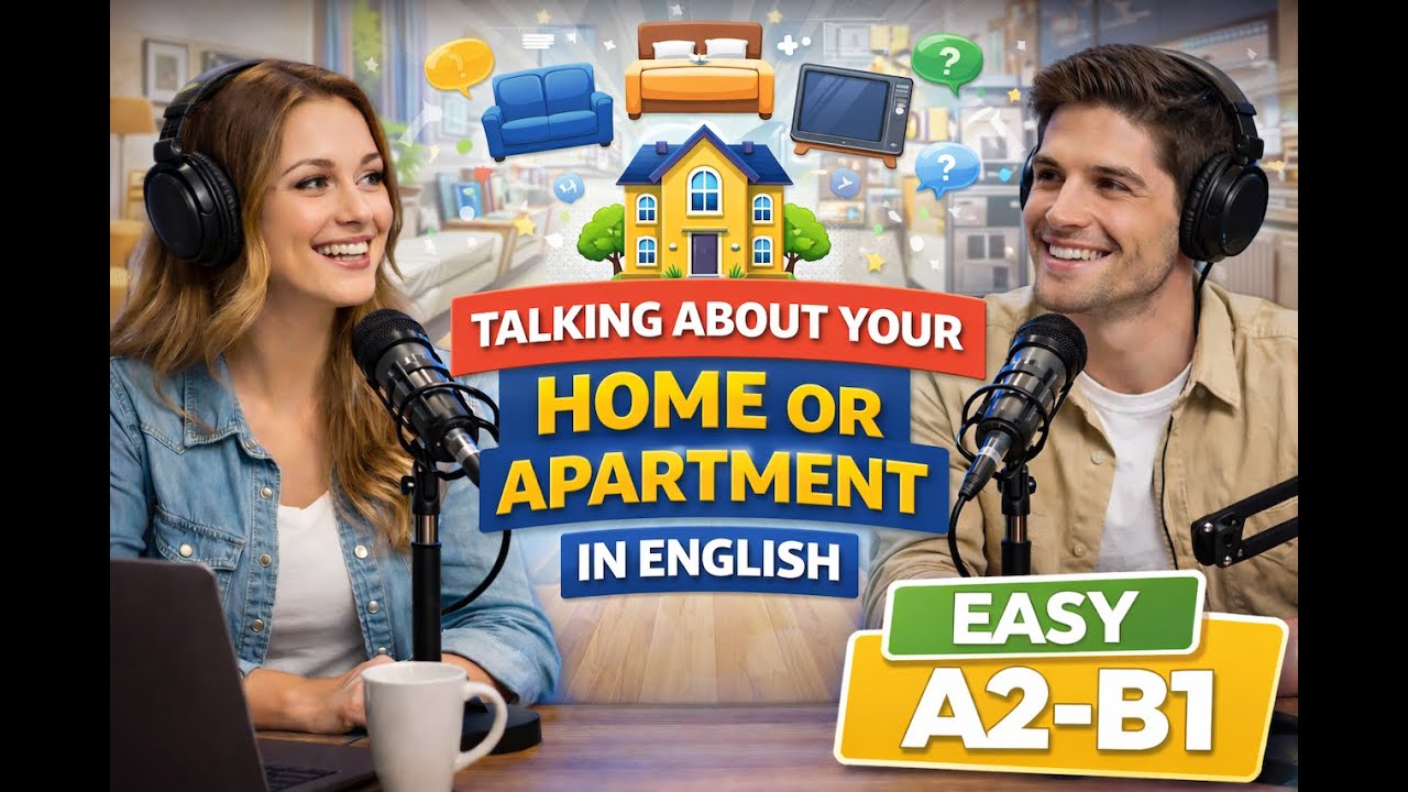 Talking About Your Home or Apartment in English | Easy A2–B1 Podacst