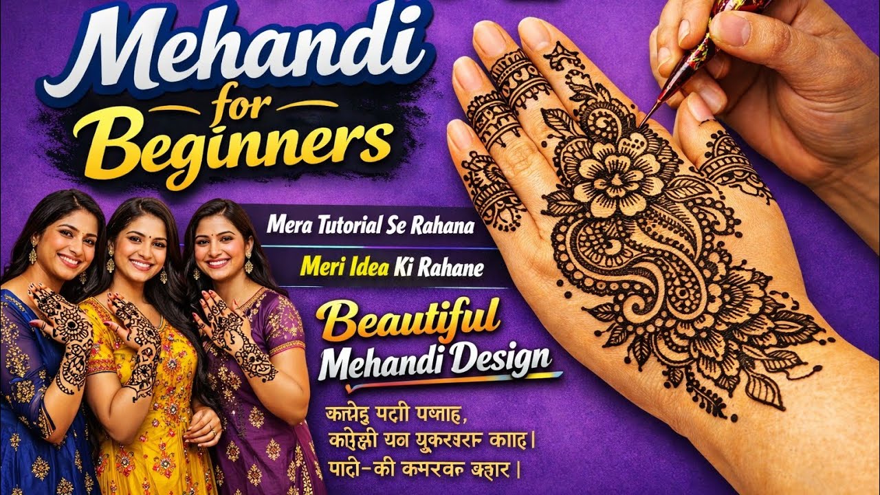 ✨🌿 Mehandi for Beginners LIVE | Beautiful Mehndi Design Tutorial 💖 | Step by Step Easy Mehndi
