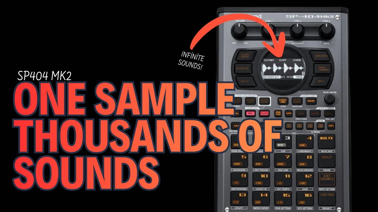 ONE SAMPLE THOUSAND OF SOUNDS - #sp404mk2 #tutorial #dawless