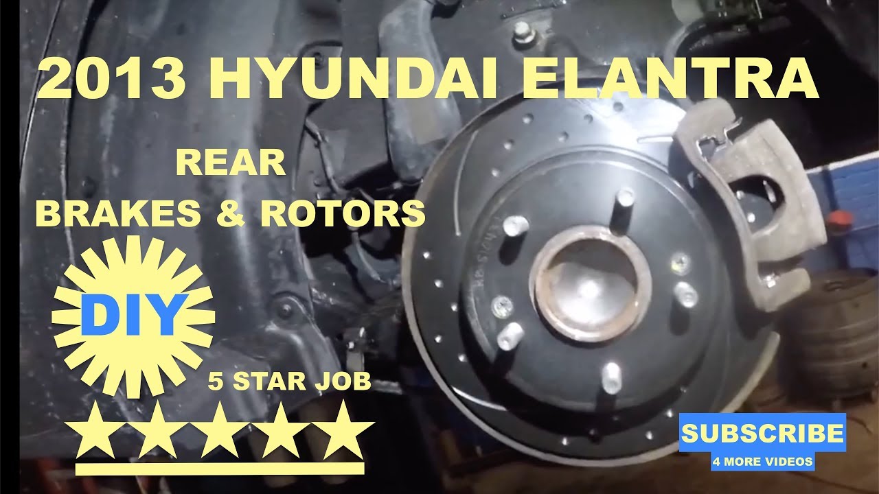How to replace rear brake pads on 2013 Hyundai Elantra