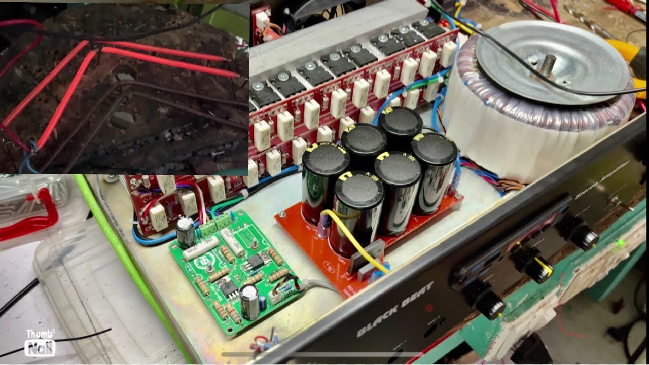 Class AB 2200w amplifier load test