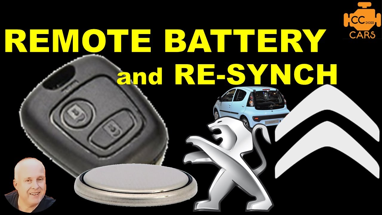 Новый аккумулятор Citroen C1 Remote и повторная синхронизация с автомобилем