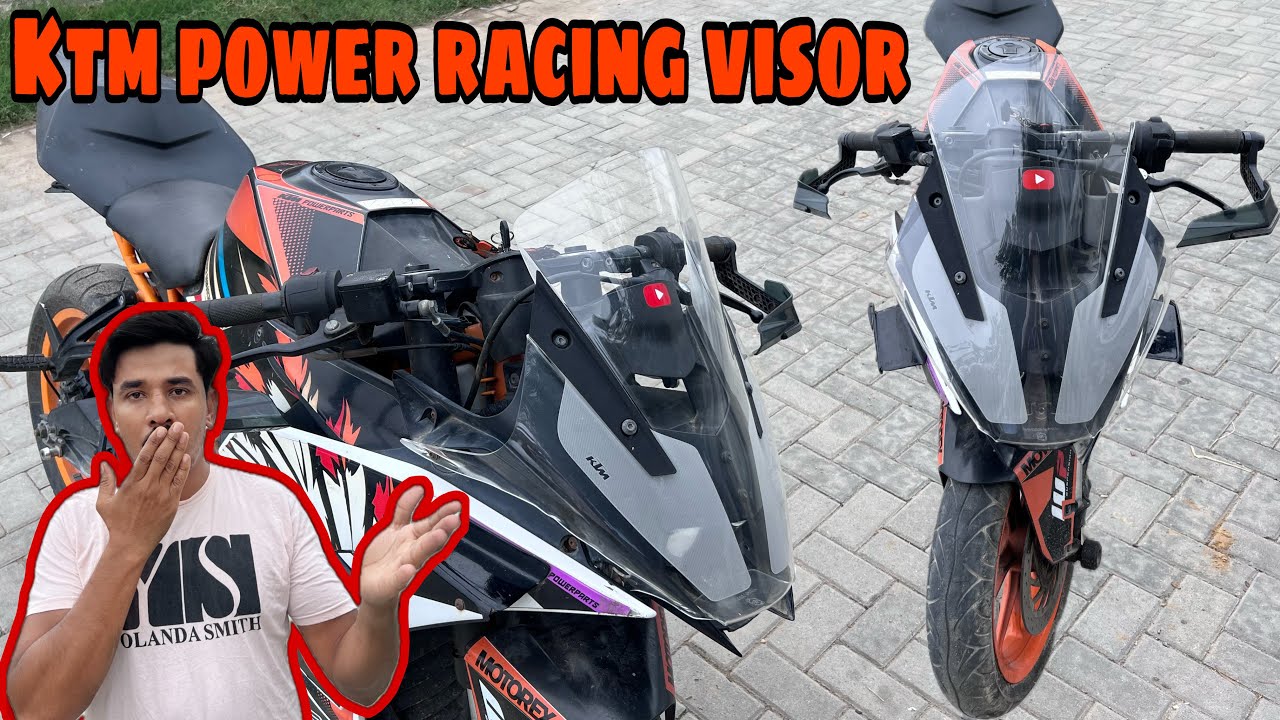 Installing KTM RACING VISOR 😲  | Modified KTM Rc 390 | KTM Power Parts | Techno Kha