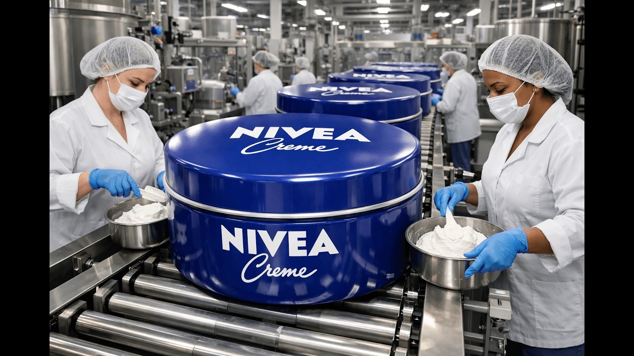 Factory Tour: The process of producing Nivea skin cream from animal bones.