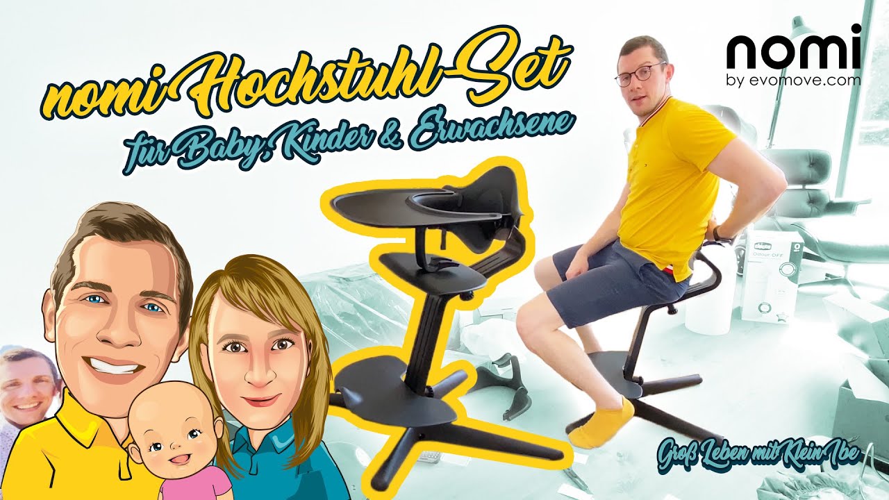 Das nomi Hochstuhl Set als Kinderstuhl mit Wippe bis Erwachsenen ✅ Aufbau, Erfahrung & Test + Preis