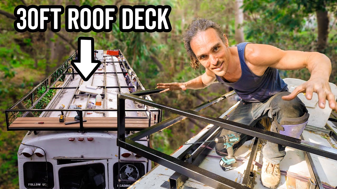 School Bus Roof Deck Fail (Falls Off On To The Road) - Ep 2