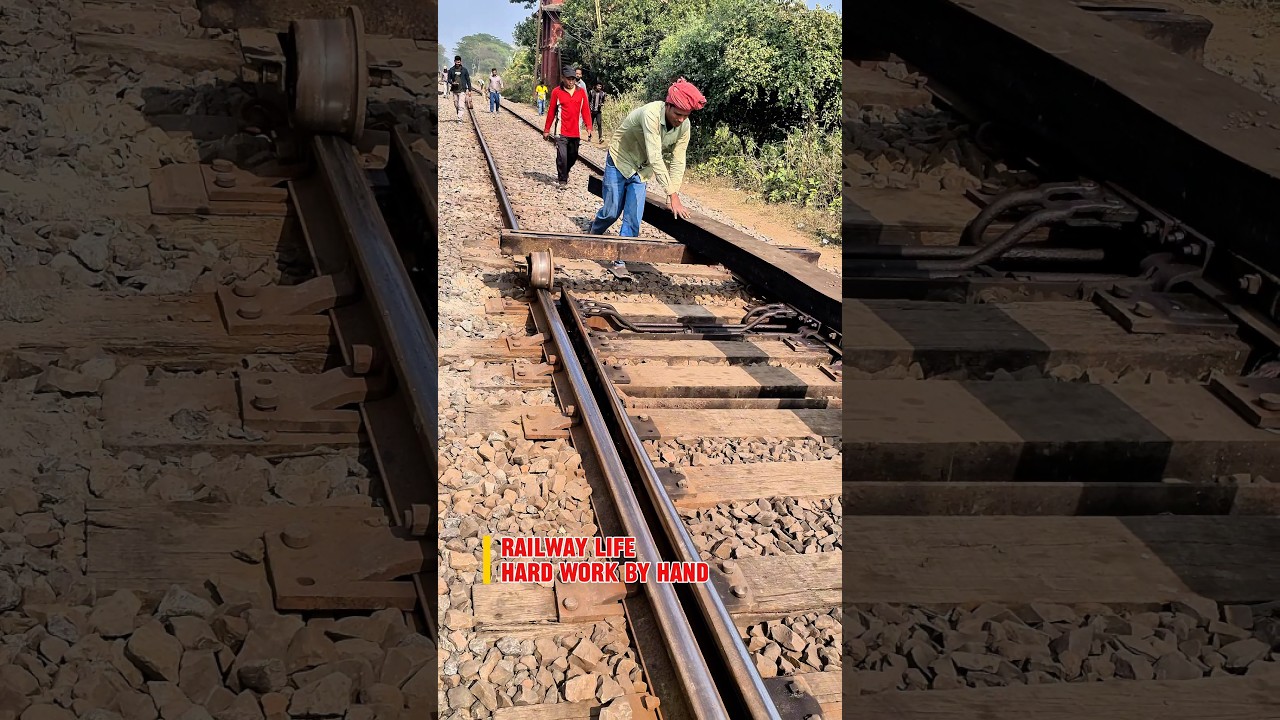 Railway life hard work by hand, happiness by heart.