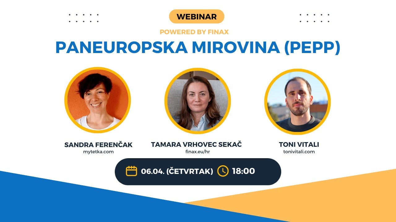 Paneuropska mirovina (PEPP) | Webinar #8