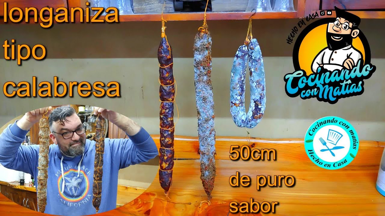 COMO hacer SALAME tipo LONGANIZA CALABRESA CASERA carne CORTADA a CUCHILLO 🔥receta LEGENDARIA🔥🇮🇹🔥🇮🇹