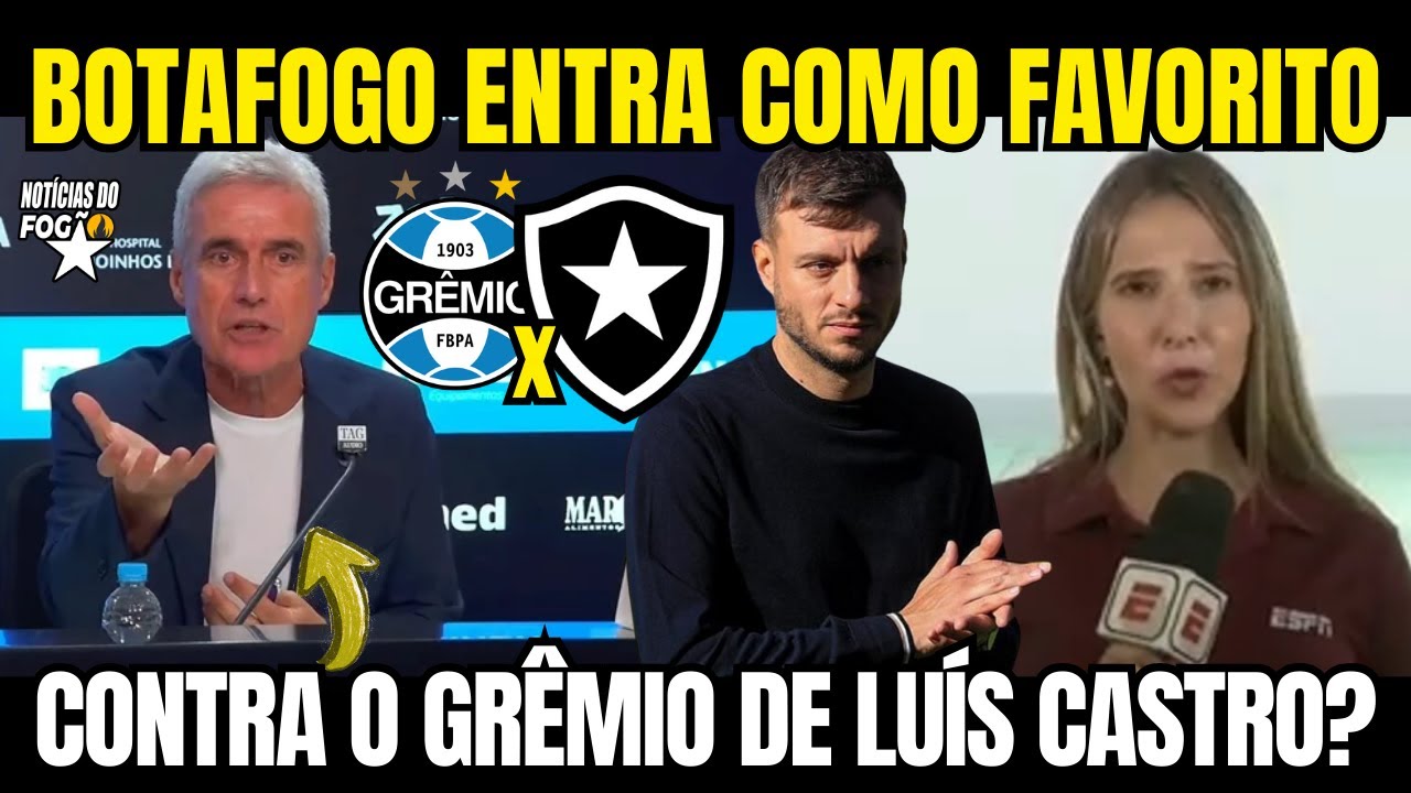 PREPARATIVOS PARA BOTAFOGO X GRÊMIO! LUÍS CASTRO REENCONTRA BOTAFOGO PELA PRIMEIRA VEZ DESDE 2023