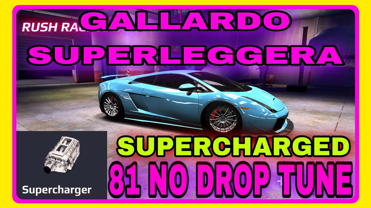 ( 2007 GALLARDO SUPERLEGGERA ) 81 NO DROP TUNE 🚨SUPERCHARGED🚨rush racing 2
